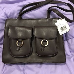 Liz Claiborne Handbag Brown Functional NWT